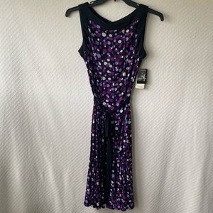 Sandra Darren Midi-Length Purple Dress- 10